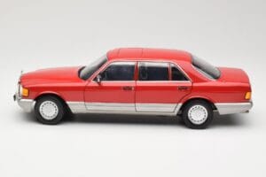 Mercedes 560 SEL W126 Rot Norev 1:18 183463 Metall — Bild 4 von 8