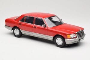 Mercedes 560 SEL W126 Rot Norev 1:18 183463 Metall — Bild 6 von 8