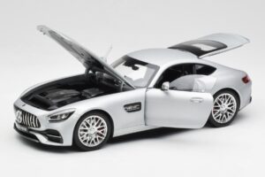 Mercedes AMG GT S C190 Designo Iridium Silber Magno Norev 1:18 B66960485 Metall — Bild 2 von 8