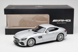 Mercedes AMG GT S C190 Designo Iridium Silber Magno Norev 1:18 B66960485 Metall — Bild 8 von 8