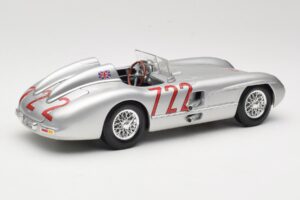 Mercedes 300 SLR W196S #722 S. Moss / D. Jenkinson Mille Miglia Winner 1955 Maisto 1:18 536887 Metall — Bild 3 von 8
