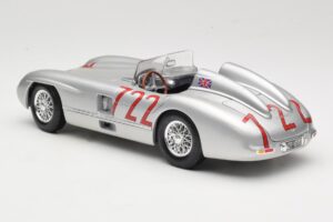 Mercedes 300 SLR W196S #722 S. Moss / D. Jenkinson Mille Miglia Winner 1955 Maisto 1:18 536887 Metall — Bild 7 von 8