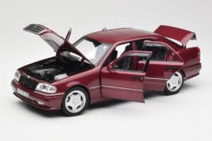 Mercedes AMG C36 W202 Almandine Rot Norev 1:18 B66040706 Metall — Bild 2 von 8