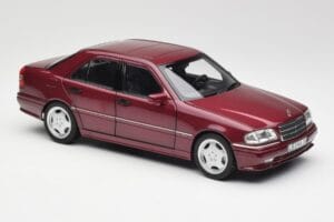 Mercedes AMG C36 W202 Almandine Rot Norev 1:18 B66040706 Metall — Bild 6 von 8