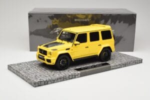 Mercedes Brabus 850 6.0 Widestar G63 W463 Electric Beam Yellow Minichamps 1:18 107032402 Metall — Bild 6 von 6