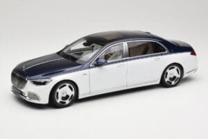Mercedes Maybach S-Class Z223 Nautical Blue Diamond White Almost Real 1:18 820126 Metall