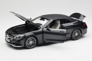 Mercedes S-Class Cabriolet A217 Magnetite Schwarz Metallic Norev 1:18 B66960354 Metall — Bild 2 von 8