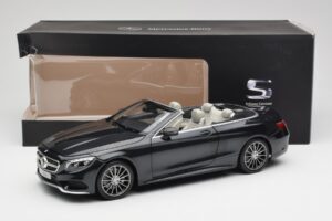 Mercedes S-Class Cabriolet A217 Magnetite Schwarz Metallic Norev 1:18 B66960354 Metall — Bild 8 von 8