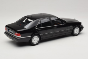 Mercedes S-Class W140 S600 Obsidian Black Metallic Norev 1:18 183045 Metall — Bild 3 von 8