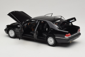 Mercedes S-Class W140 S600 Obsidian Black Metallic Norev 1:18 183045 Metall — Bild 5 von 8