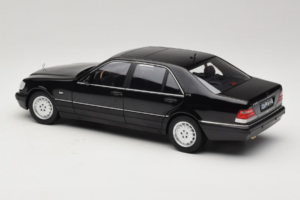 Mercedes S-Class W140 S600 Obsidian Black Metallic Norev 1:18 183045 Metall — Bild 7 von 8