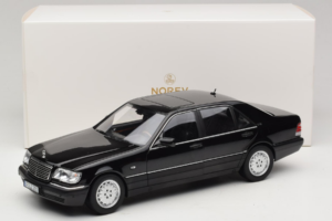 Mercedes S-Class W140 S600 Obsidian Black Metallic Norev 1:18 183045 Metall — Bild 8 von 8