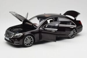 Mercedes S-Class W222 AMG Line Ruby Schwarz Metallic Norev 1:18 183483 Metall — Bild 2 von 8