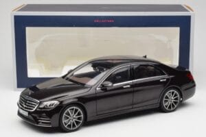 Mercedes S-Class W222 AMG Line Ruby Schwarz Metallic Norev 1:18 183483 Metall — Bild 8 von 8