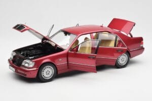 Mercedes S500 W140 Rot Metallic Norev 1:18 183579 Metall — Bild 2 von 8
