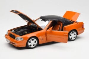 Mercedes SL 500 R129 Orange Metallic Norev 1:18 183752 Metall — Bild 2 von 8