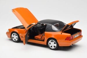 Mercedes SL 500 R129 Orange Metallic Norev 1:18 183752 Metall — Bild 5 von 8