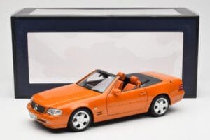 Mercedes SL 500 R129 Orange Metallic Norev 1:18 183752 Metall — Bild 8 von 8
