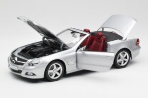 Mercedes SL 500 R230 Cabriolet Iridium Silber Minichamps 1:18 B66962388 Metall — Bild 2 von 8