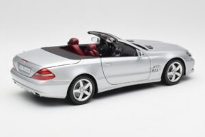 Mercedes SL 500 R230 Cabriolet Iridium Silber Minichamps 1:18 B66962388 Metall — Bild 3 von 8