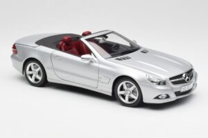 Mercedes SL 500 R230 Cabriolet Iridium Silber Minichamps 1:18 B66962388 Metall — Bild 6 von 8