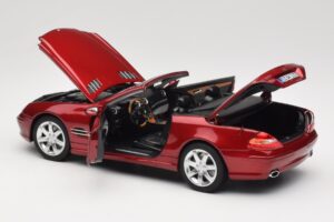 Mercedes SL 500 R230 Red Metallic Limitierte Auflage Norev 1:18 183841 Metall — Bild 5 von 8