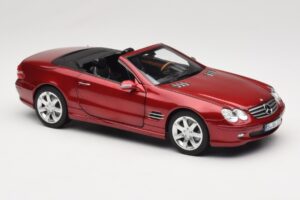 Mercedes SL 500 R230 Red Metallic Limitierte Auflage Norev 1:18 183841 Metall — Bild 6 von 8