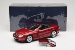 Mercedes SL 500 R230 Red Metallic Limitierte Auflage Norev 1:18 183841 Metall — Bild 8 von 8