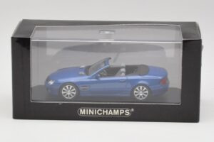 Mercedes SL R230 Tanzanite Blau Minichamps 1:43 B66962250 Metall — Bild 4 von 4