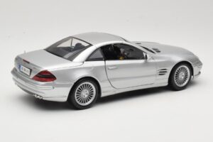 Mercedes SL55 AMG R230 Silber Maisto 1:18 36894 Metall — Bild 3 von 8