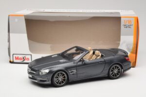 Mercedes SL65 AMG Black Series R230 Matte Black Maisto 1:18 36198 Metall — Bild 8 von 8