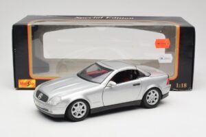 Mercedes SLK R170 Roadster Silber Maisto 1:18 31674 Metall — Bild 2 von 9