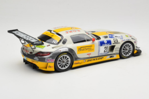 Mercedes SLS AMG GT3 #21 Rowe Racing M. Hartung / N. Heyer ADAC 24 Hours Nurburgring 2013 Minichamps 1:18 151133121 Metall — Bild 2 von 6