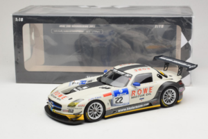 Mercedes SLS AMG GT3 #22 Rowe Racing R. Graf / M. Seyffarth ADAC 24h Nurburgring 2012 Minichamps 1:18 151123122 Metall — Bild 6 von 6