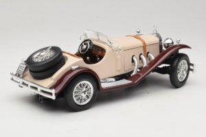 Mercedes SSK Beige & Dunkelrot Bburago 1:18 3009-M4 Metall — Bild 2 von 6
