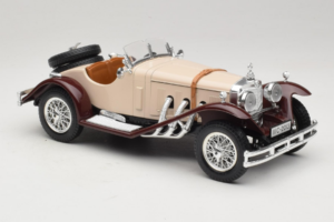 Mercedes SSK Beige & Dunkelrot Bburago 1:18 3009-M4 Metall — Bild 4 von 6