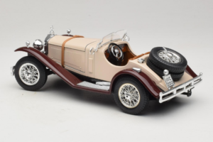 Mercedes SSK Beige & Dunkelrot Bburago 1:18 3009-M4 Metall — Bild 5 von 6
