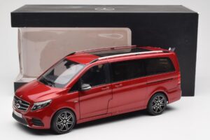 Mercedes V-Class W447 Designo Hyacinth Rot Metallic Norev 1:18 B66004166 Metall — Bild 7 von 7