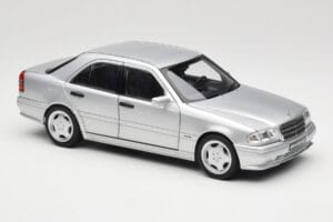 Mercedes C36 AMG W202 Silver Metallic Norev 1:18 183380 Metall — Bild 6 von 8