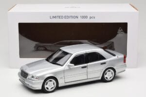Mercedes C36 AMG W202 Silver Metallic Norev 1:18 183380 Metall — Bild 8 von 8
