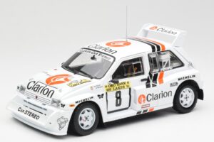 MG Metro 6R4 #8 P. Eklund / D. Whittock Rally Finland 1986 Sun Star 1:18 5536 Metall