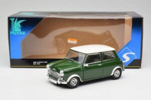 Mini Cooper S British Racing Grün & Old English Weiß Solido 1:18 8021 Metall — Bild 8 von 8
