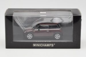 Mini One R50 Dunkelrot Mit Schwarzem Dach Minichamps 1:43 MINI008 Metall — Bild 4 von 5