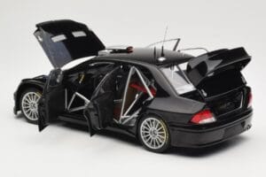 Mitsubishi Lancer Evolution WRC Plain Body Schwarz AUTOart 1:18 80528 Metall — Bild 5 von 8