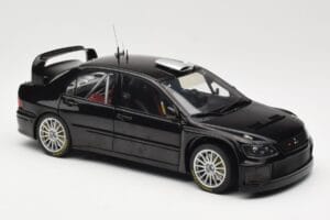 Mitsubishi Lancer Evolution WRC Plain Body Schwarz AUTOart 1:18 80528 Metall — Bild 6 von 8
