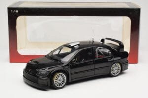 Mitsubishi Lancer Evolution WRC Plain Body Schwarz AUTOart 1:18 80528 Metall — Bild 8 von 8