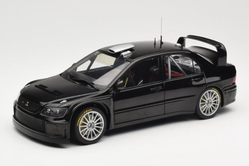 Mitsubishi Lancer Evolution WRC Plain Body Schwarz AUTOart 1:18 80528 Metall