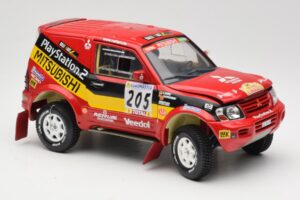 Mitsubishi Pajero Rallye Raid #205 Paris-Dakar Rally 2001 Solido 1:18 9022 Metall — Bild 6 von 8