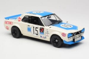 Nissan Skyline 2000GT-R KPGC10 #15 K. Takahashi Nissan Works JTCC 1972 Kyosho 1:18 08122B Metall — Bild 6 von 8
