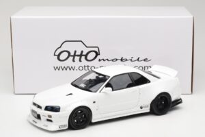 Nissan Skyline GT-R BNR34 by KRC Pearl White Otto 1:18 OT1135 Resin — Bild 6 von 6